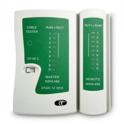 White REMOTE CABLE TESTER RJ45/RJ11