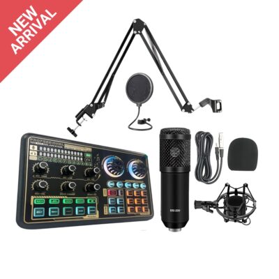 SK600 Sound Card + BM800 Mic Set Condenser Microphone